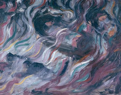 Uncertainties I. The Farewells (triptych) 1911 by Umberto Boccioni